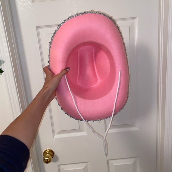 SOLD Pink Party Tiara Cowboy Hat - Picture 6 of 7